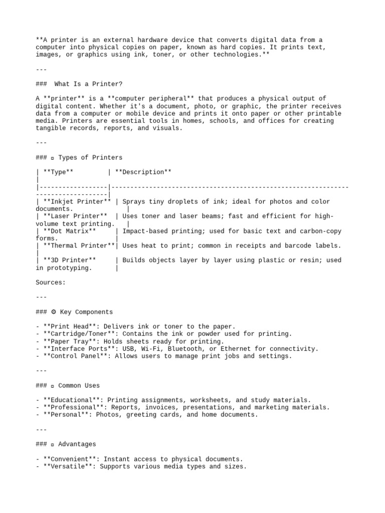 Understanding Printer Hardware | PDF