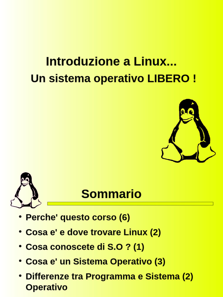 Introduzione A Linux | PDF