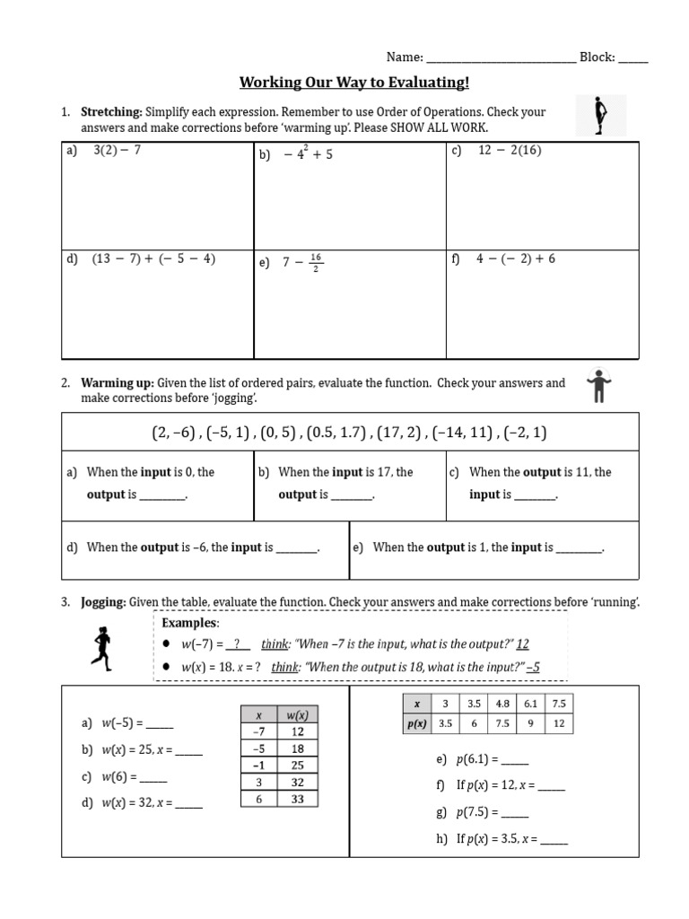 Evaluating Functions and Expressions | PDF