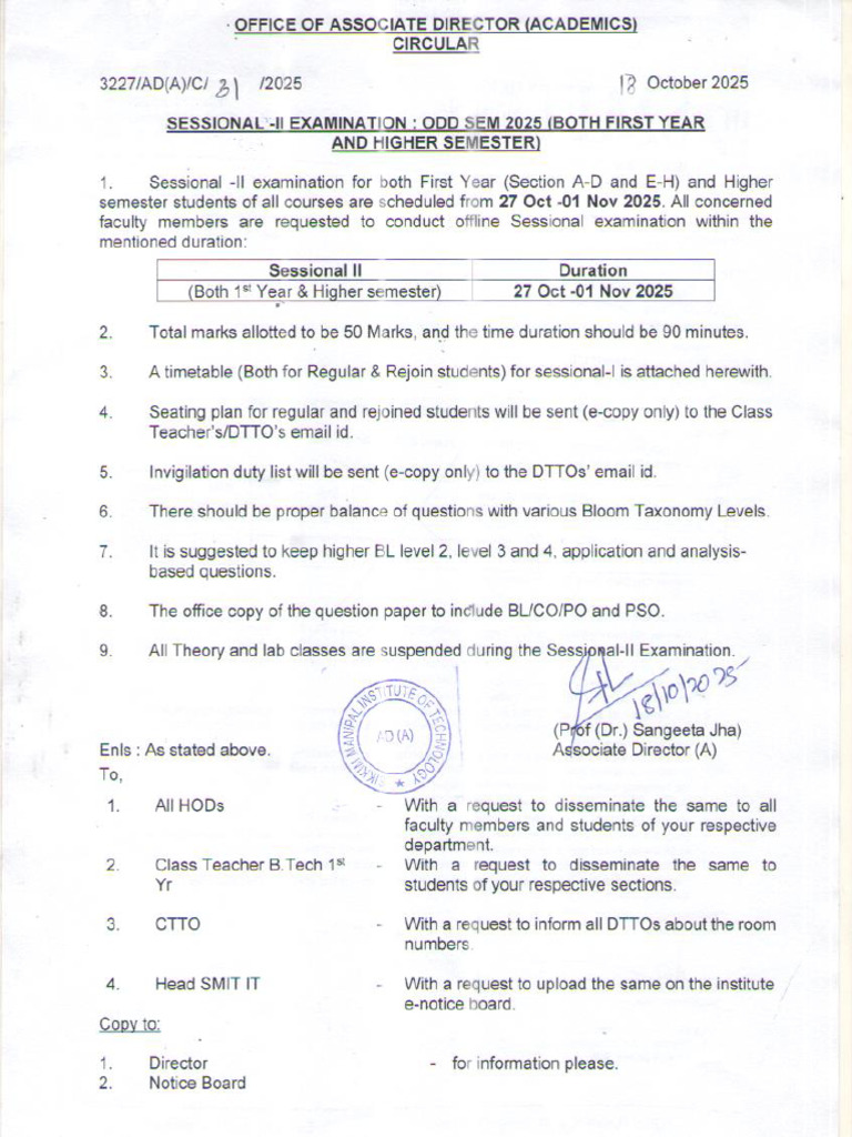 Sessional II Examination | PDF