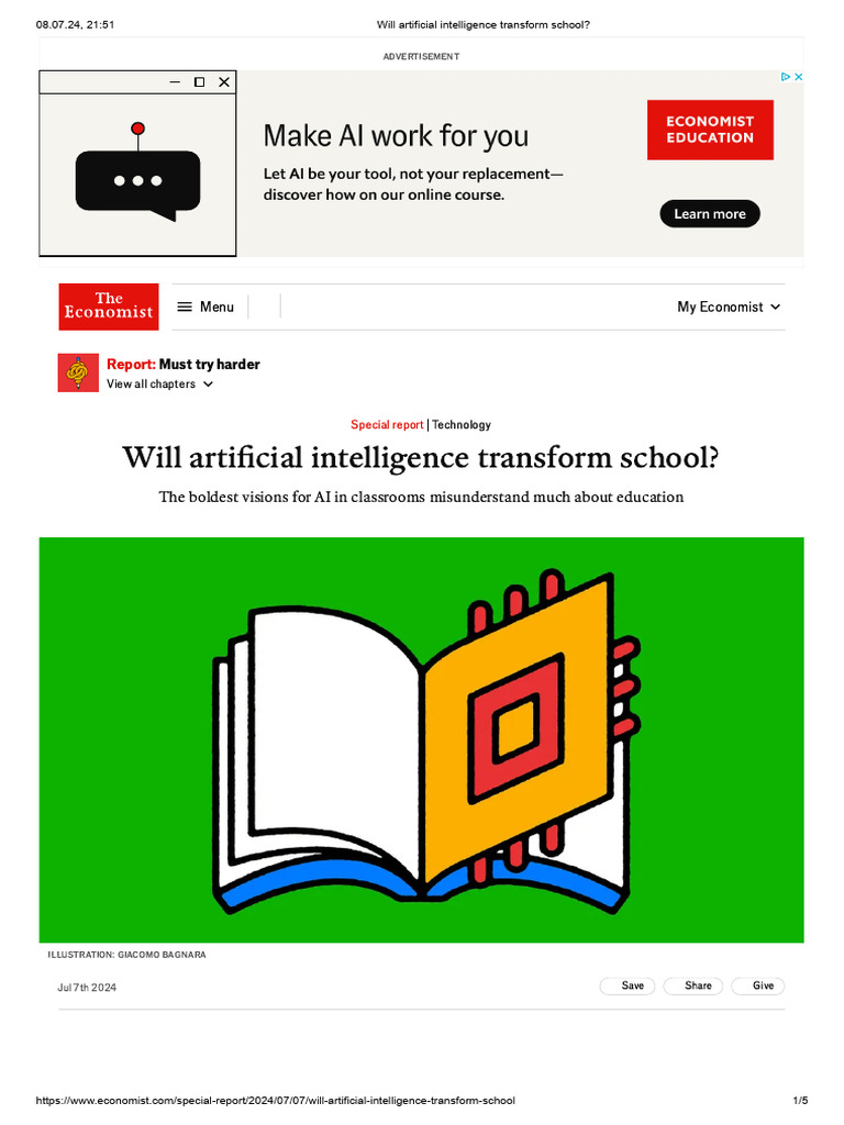 3 Will Artificial Intelligence Transform School - 240713 - 234812 | PDF ...
