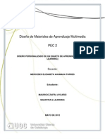 Diseño de Materiales de Aprendizaje Multimedia Pec2