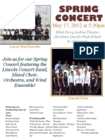 Spring Concert 2012 Flier