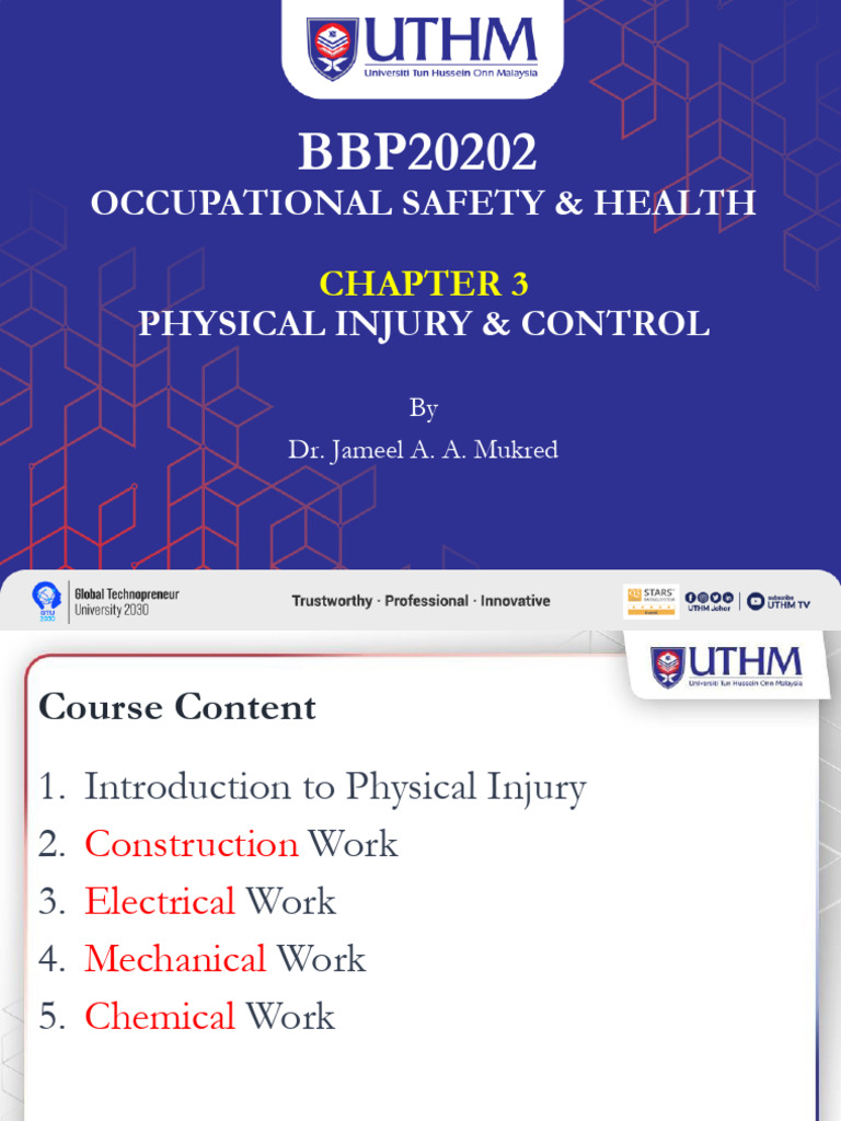 Chapter3physicalinjuryandcontrol Jameel | PDF | Fires | Noise