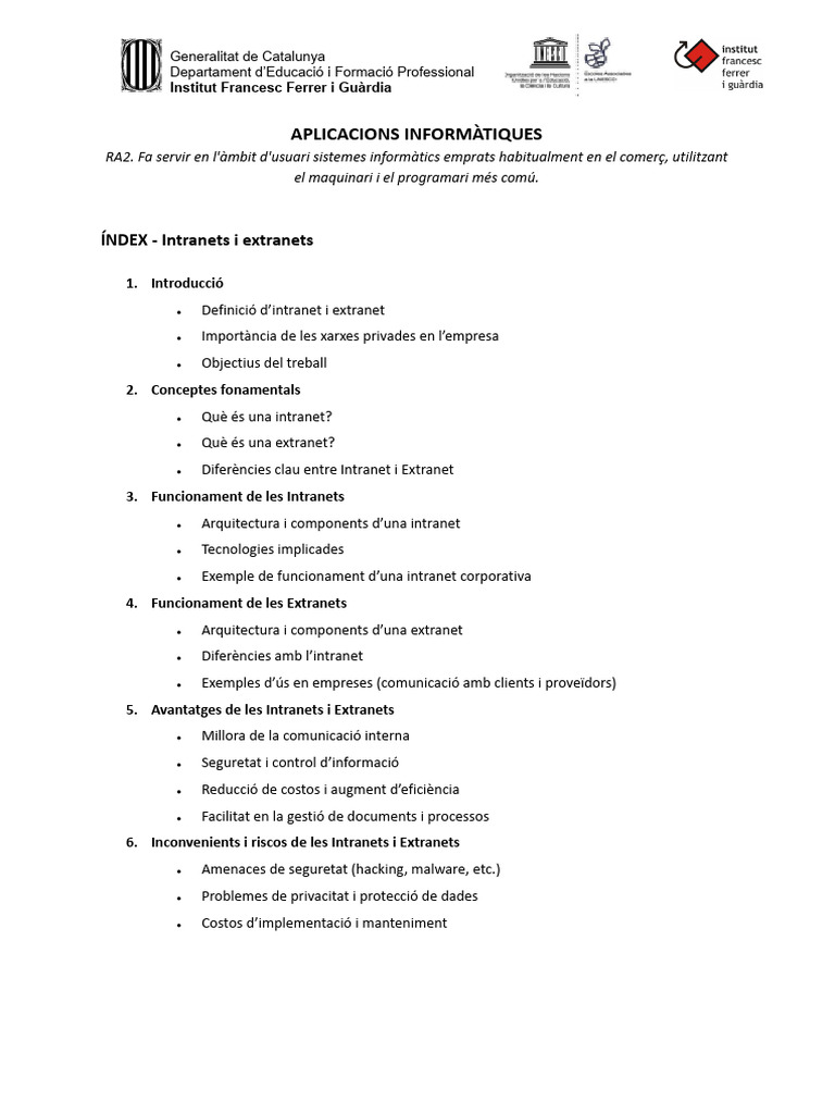 G2. Intranets I Extranets | PDF