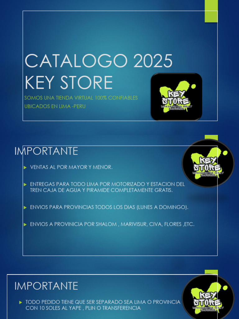 Catalogo 2025 Key Store - 16 de Setiembre | PDF