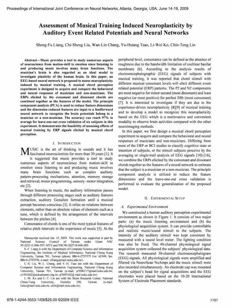 EEG Study on Musical Training Effects | PDF | Event Related Potential ...