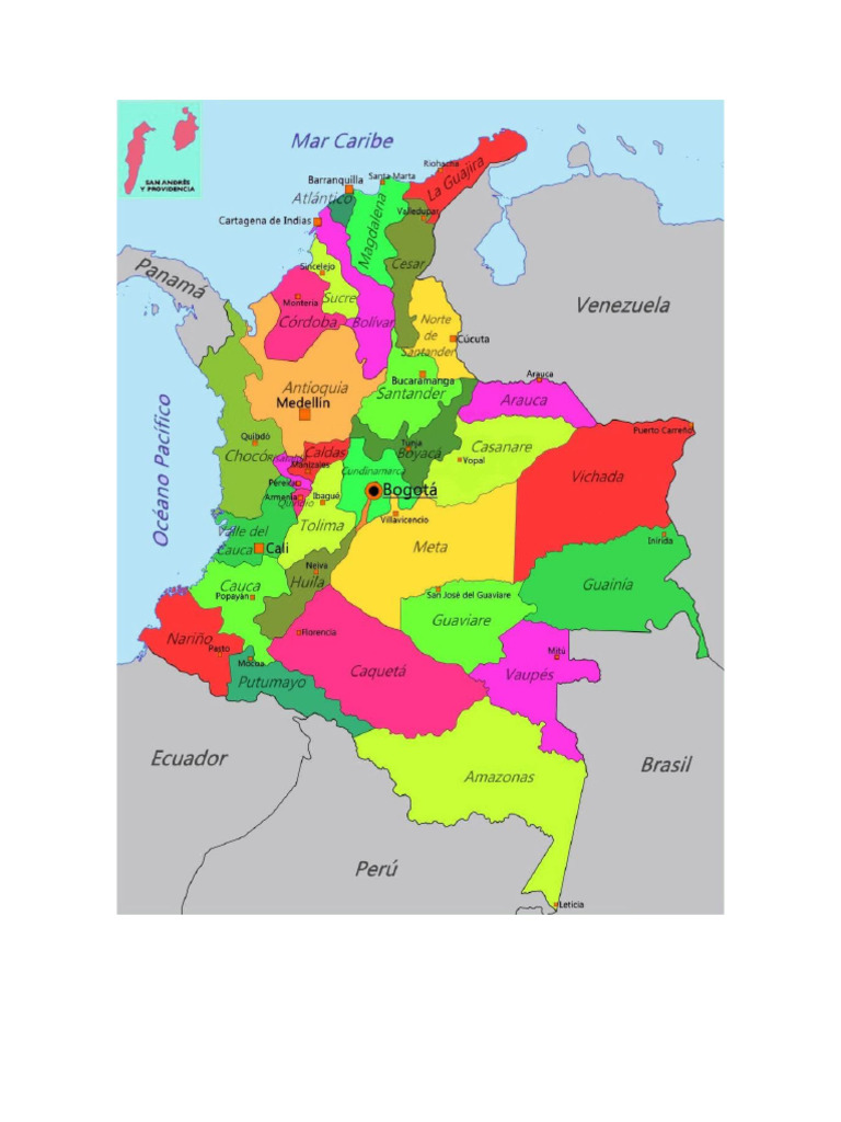 Mapas de Colombia de Indigenas para Imprimir | PDF