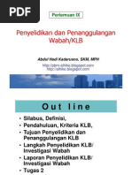 Download Epid Lingk a- Wabah 2 - Penyelidikan n Penangulangan Wabah KLB - 15 Mei 2012 by Abdul Hadi Kadarusno SN93734905 doc pdf