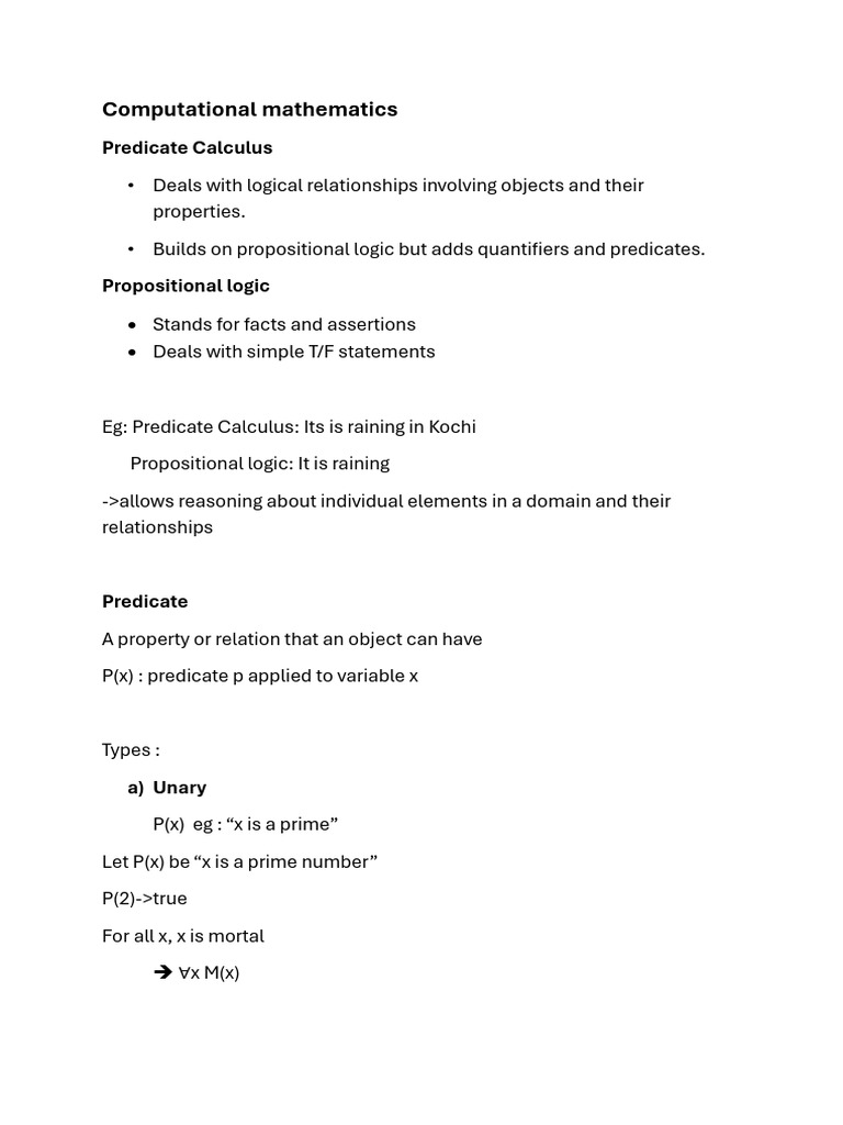 Predicate CM Seminar Notes | PDF | First Order Logic | Syntax (Logic)