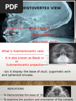Submentovertex View Positioning Guide | PDF | Science & Mathematics