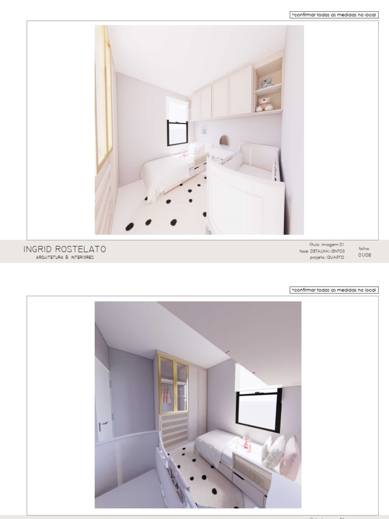 Detalhes de Projeto de Quarto | PDF