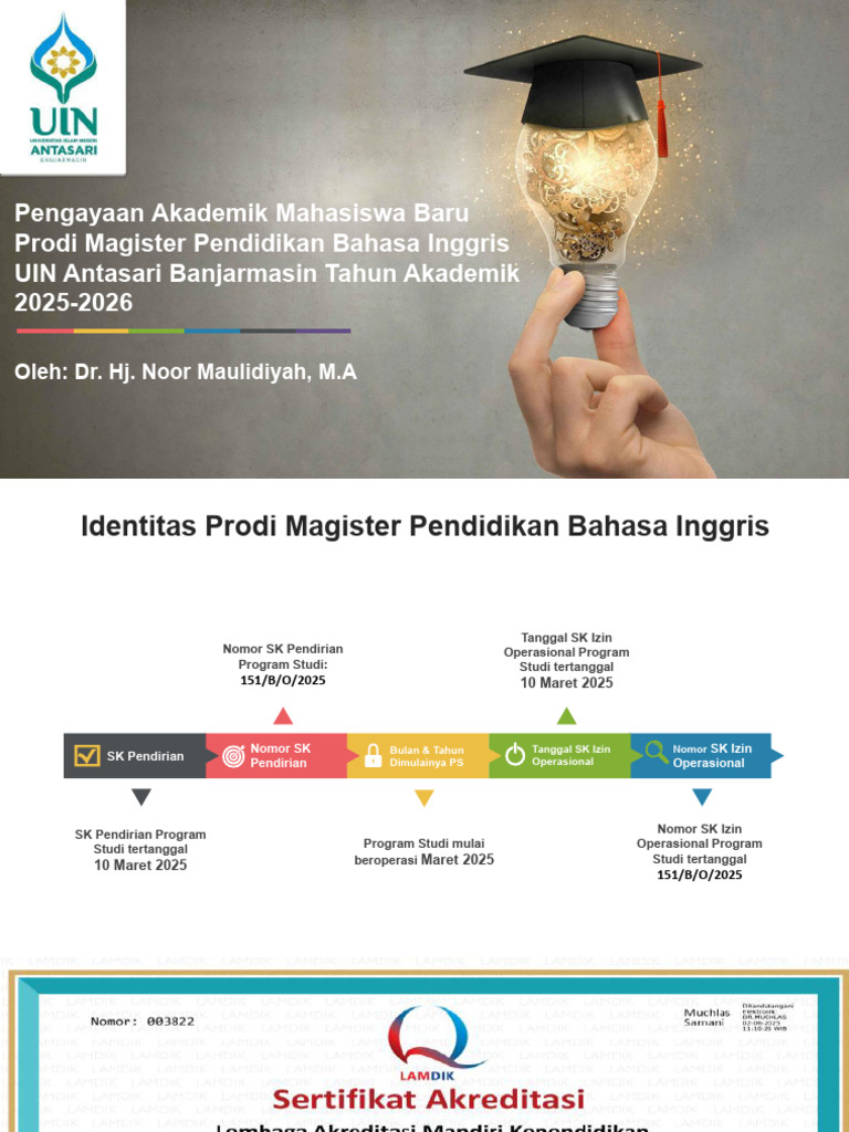 Program Magister Pendidikan Bahasa Inggris UIN Antasari | PDF