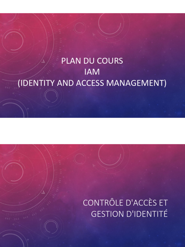 Gestion des identités et accès IAM | PDF | Sécurité de la couche de ...