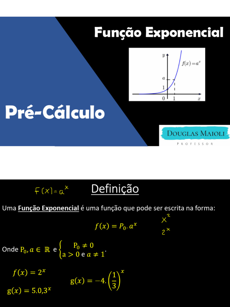 Função Exponencial: Definição e Gráficos | PDF