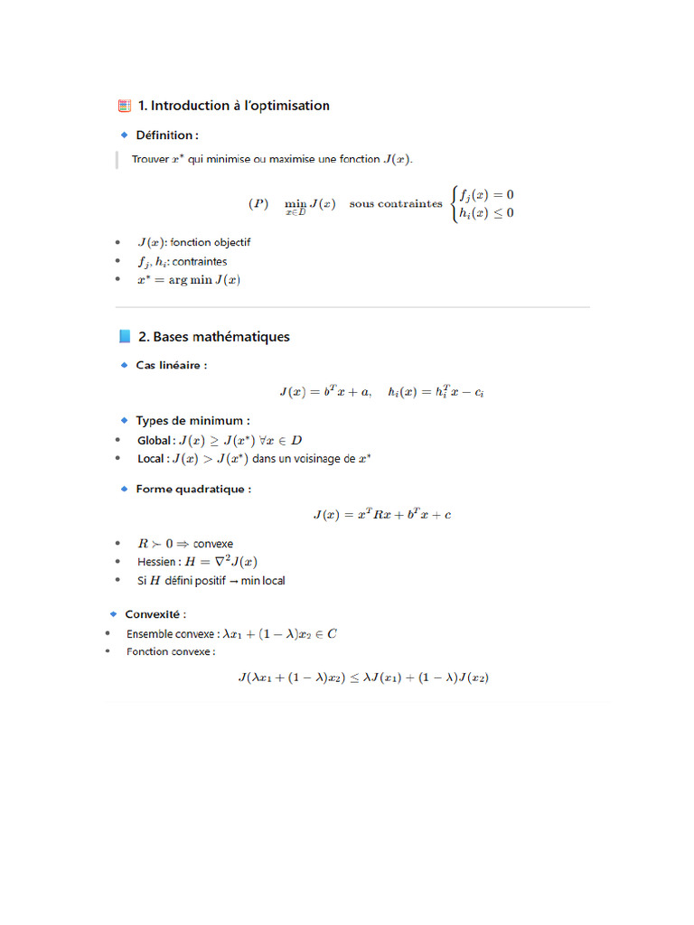 Optimisation Resumé | PDF
