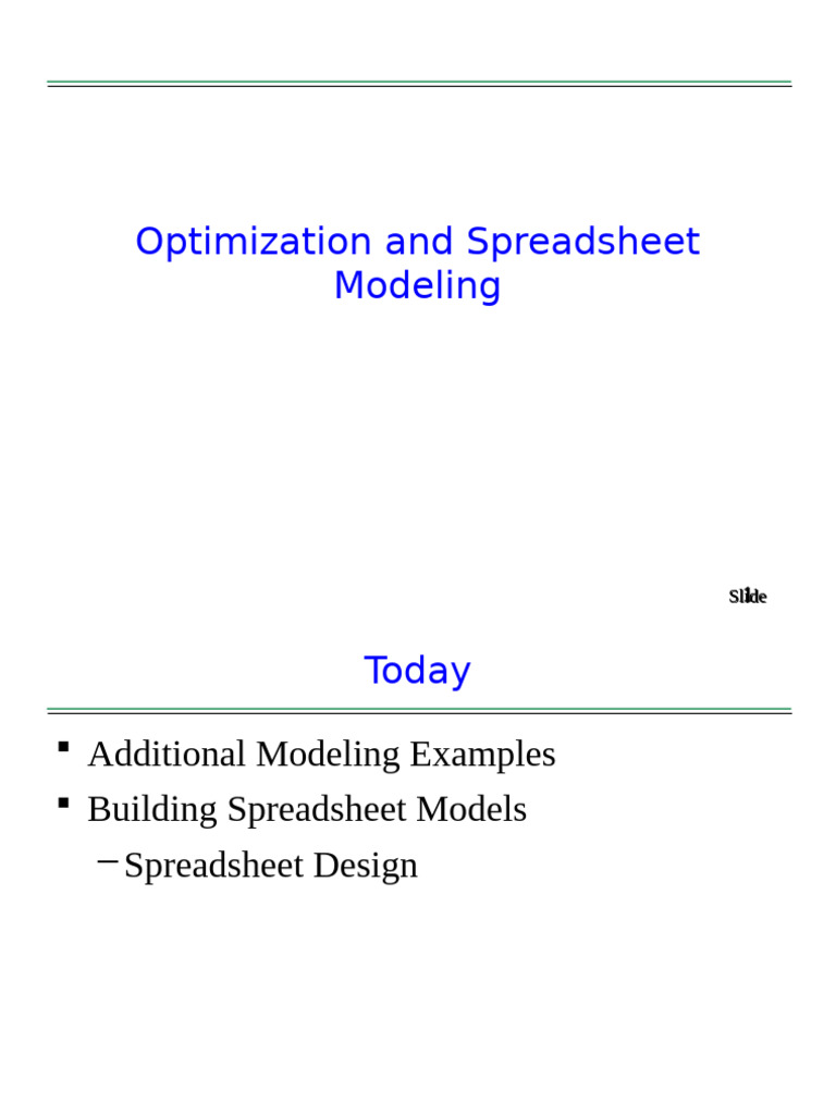 Spreadsheet Modeling for Marketing Research | PDF | Spreadsheet ...