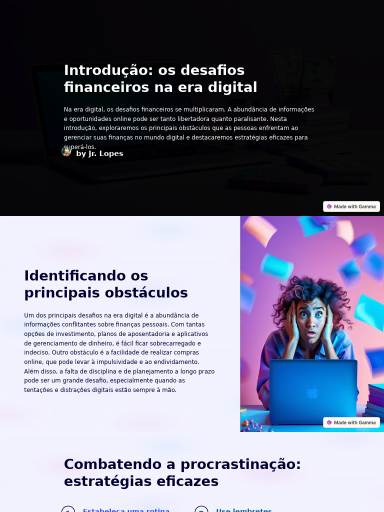 Introducao Os Desafios Financeiros Na Era Digital | PDF | Salvar ...