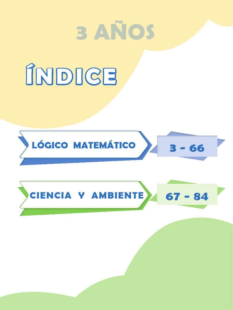 Actividades Matemáticas para Niños de 3 Años | PDF