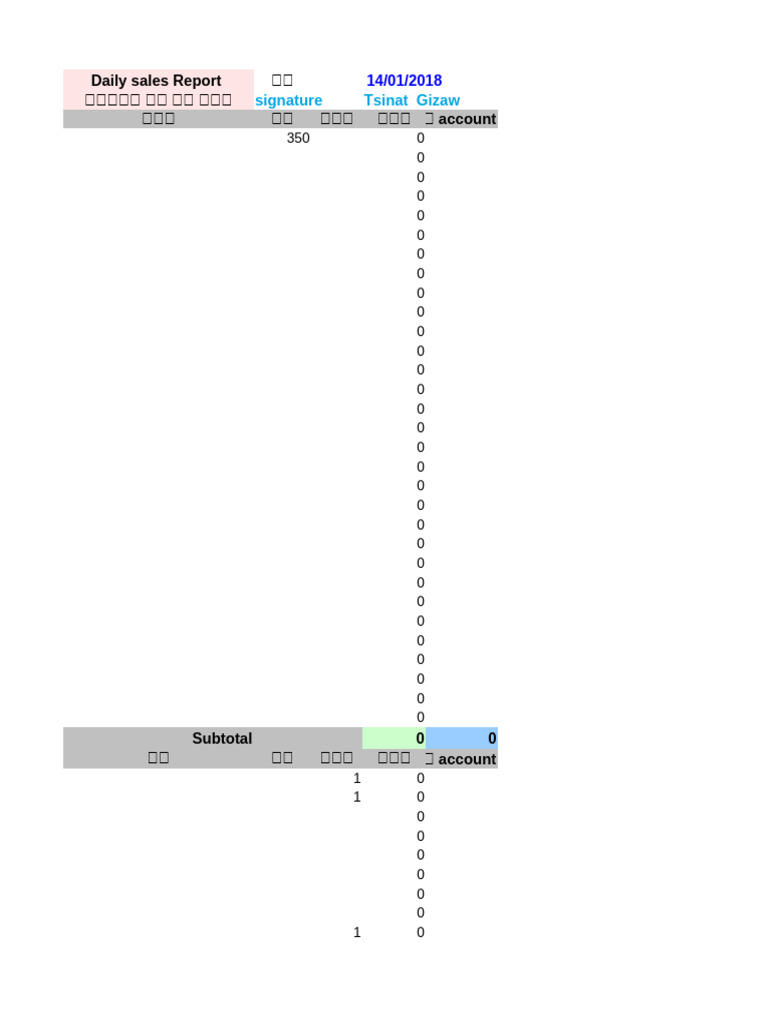 New Sales Report Form-WPS Office | PDF
