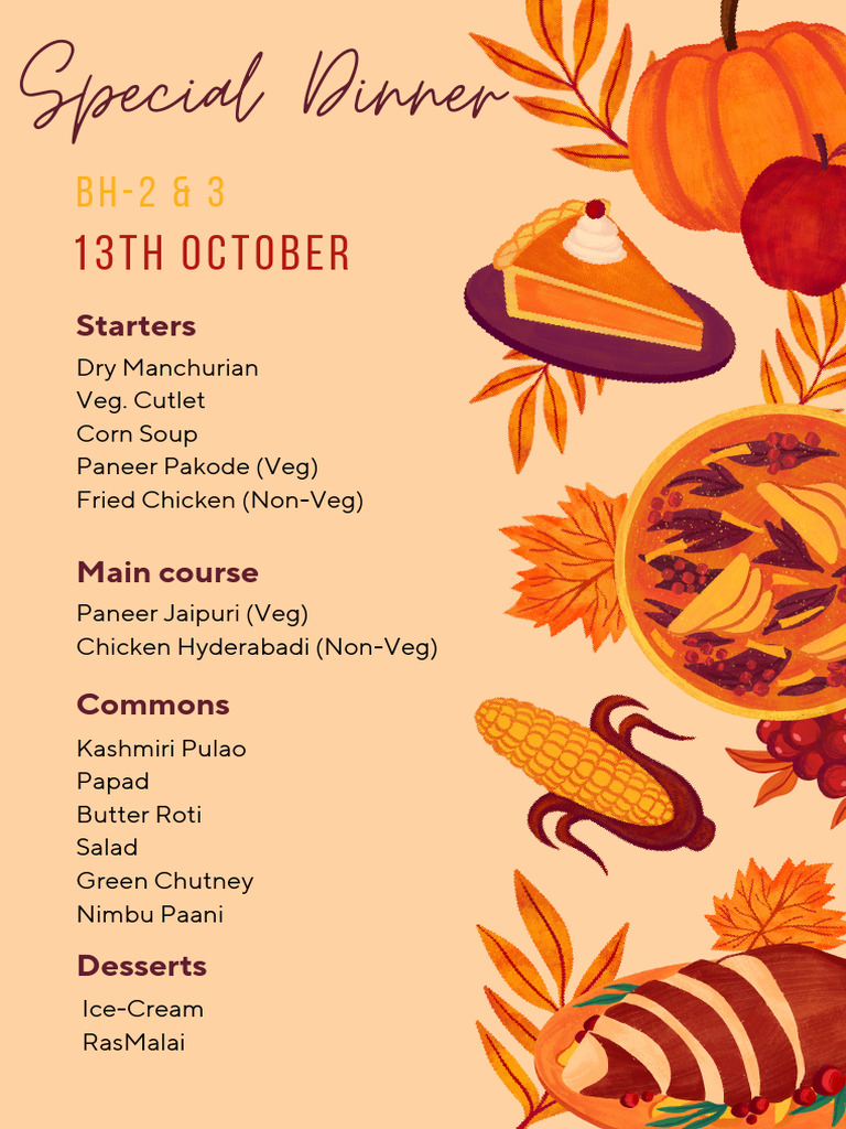 Special Dinner | PDF