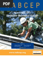 NABCEP PV Installer Resource Guide Dec2011