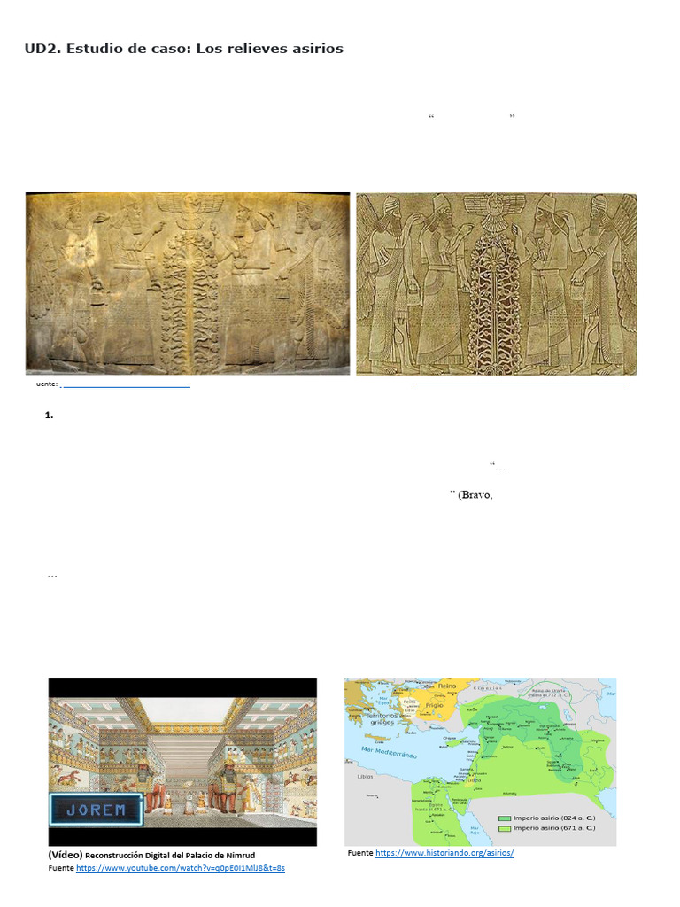 Relieves Asirios en el Palacio de Kalakh | PDF | Asiria