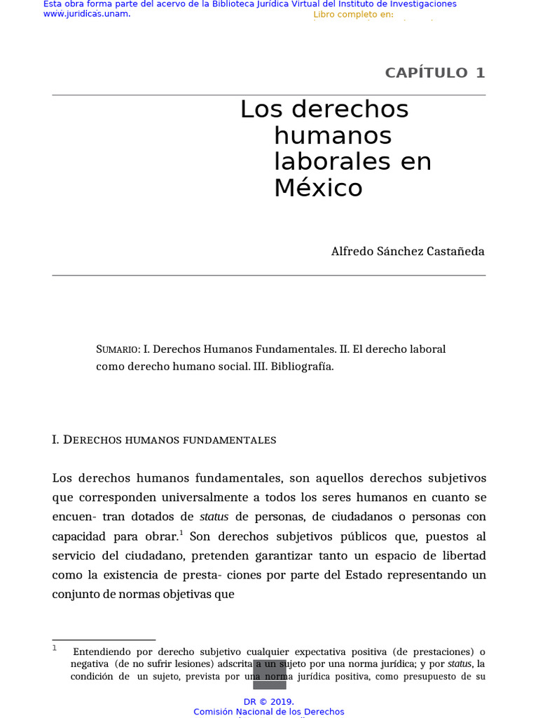 Los Derechos Humanos Laborales en México | PDF | Organización ...