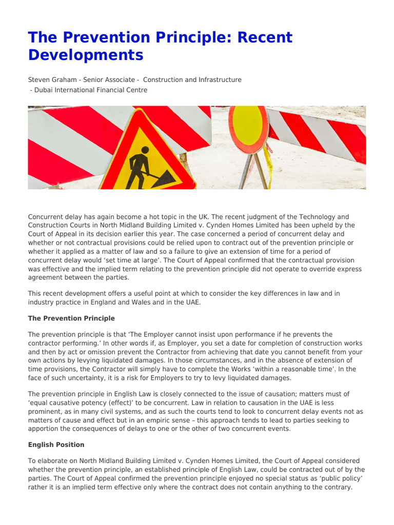 Understanding the Prevention Principle | PDF | Private Law | Common Law