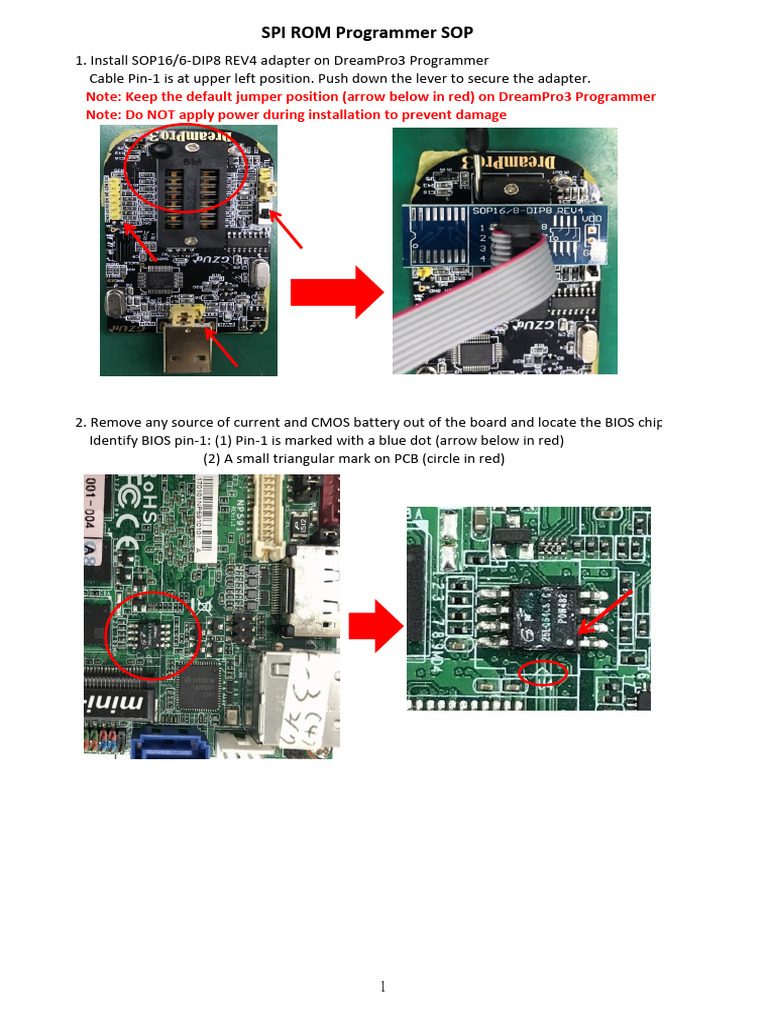 SPI ROM Programming Instructions | PDF