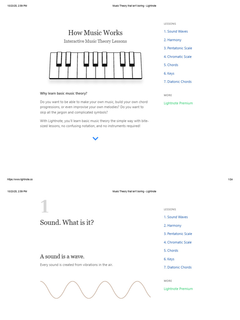 Music Theory That Isn't Boring - Lightnote | PDF | Scale (Music ...