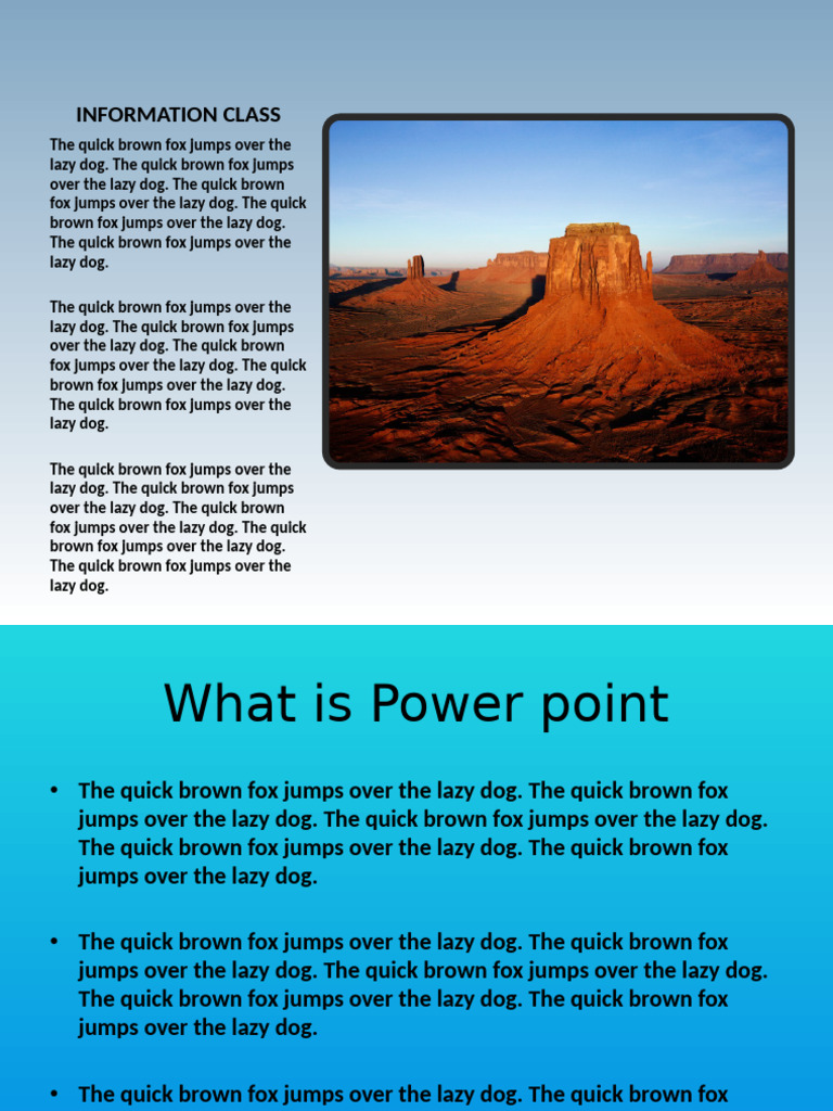 Power Point Information | PDF