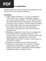 Download Advantages  Disadvantages of Aluminium Connection of Aluminium to Steel by Deepti Shrimali SN93741824 doc pdf