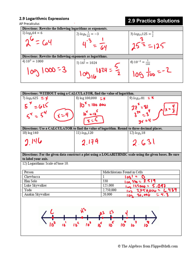 Logarithmic Expressions Practice Guide | PDF | Earthquakes | Seismology
