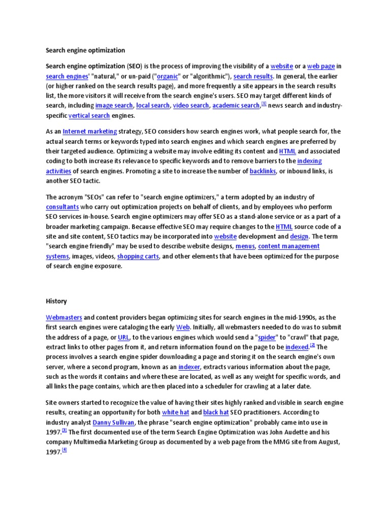 Understanding Search Engine Optimization | PDF | Search Engine ...