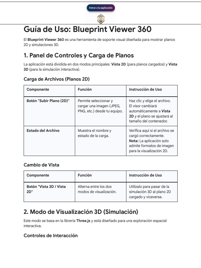 Guía del Blueprint Viewer 360 | PDF