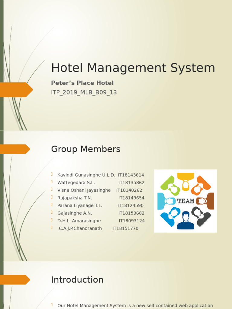 Hotel Management System Overview | PDF | Databases | Computing
