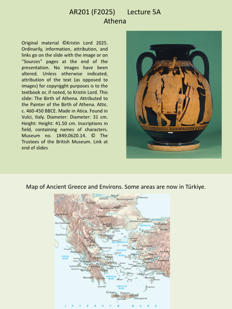 AR201 Lecture 5A Athena | PDF | Athena | Oresteia