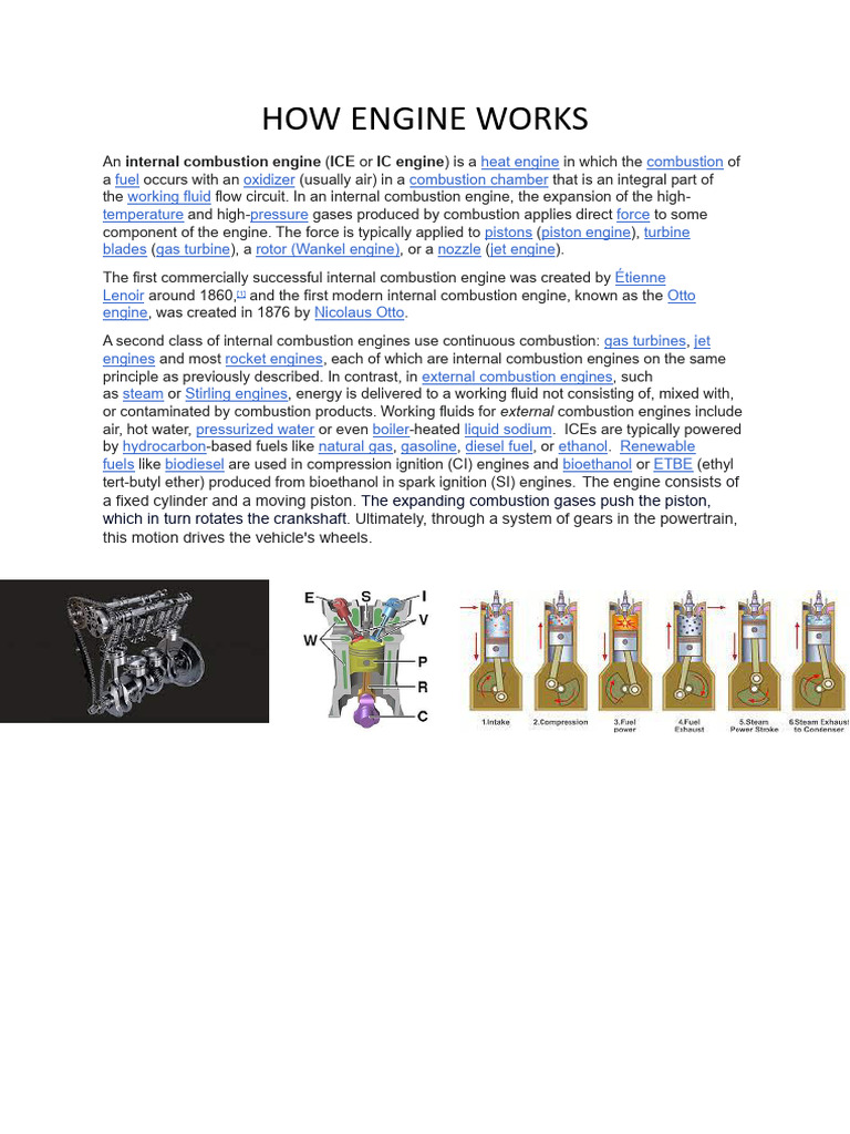 Understanding Internal Combustion Engines | PDF