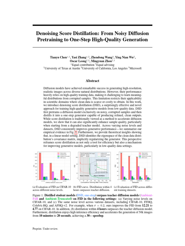 Denoising Score Distillation for Image Generation | PDF | Machine ...