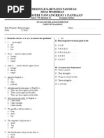 Soal Bahasa Inggris Kelas 2 SD