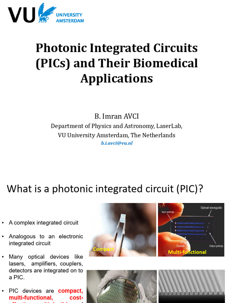 Biomedical Applications of Photonic ICs | PDF | Photonics | Integrated ...