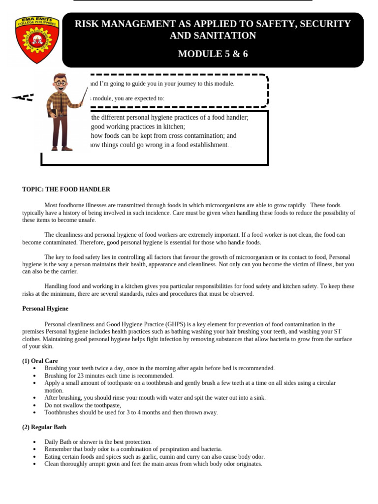 Essential Hygiene Practices for Food Handlers | PDF | Hygiene | Food Safety