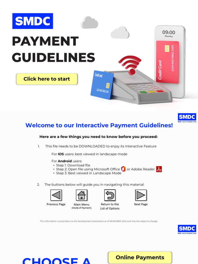 SMDC Payment Guidelines Overview | PDF | Banks | Online Banking