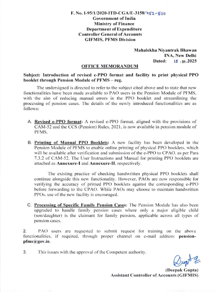 Revised e-PPO Format and Printing Guide | PDF