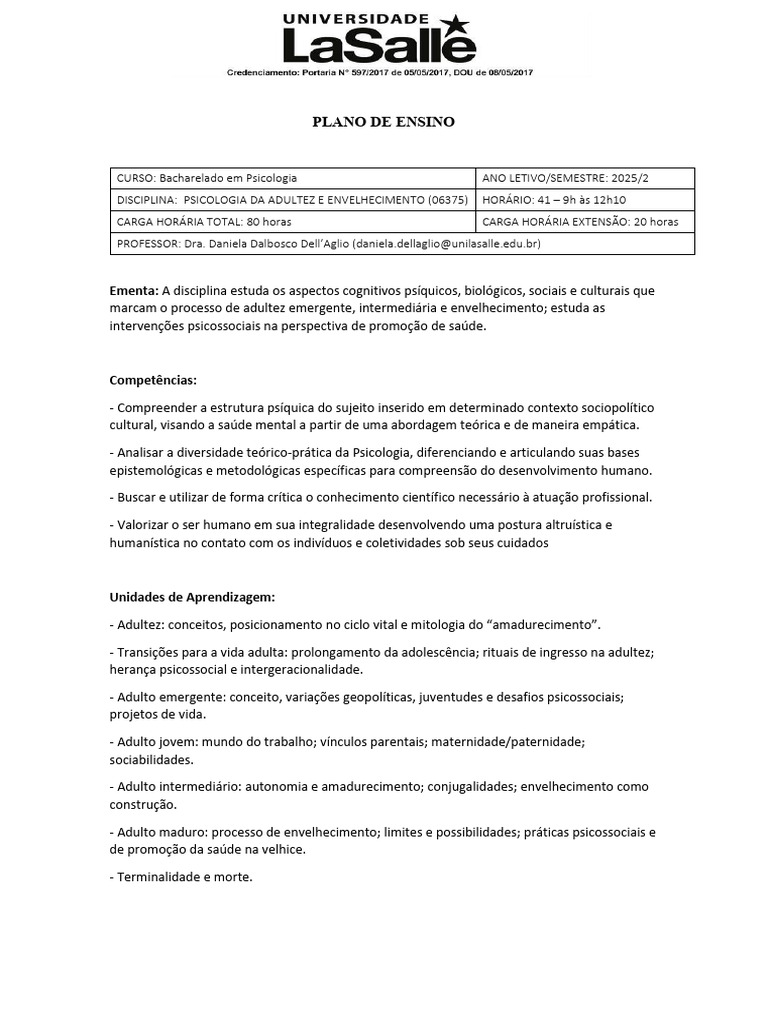 Psicologia da Adultez e Envelhecimento | PDF | Envelhecimento | Aprendizado