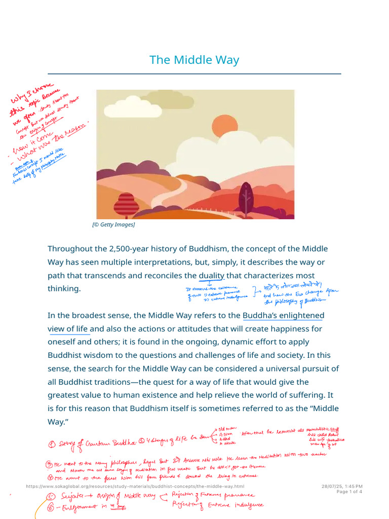 Understanding the Middle Way in Buddhism | PDF | Nāstika | Indian ...