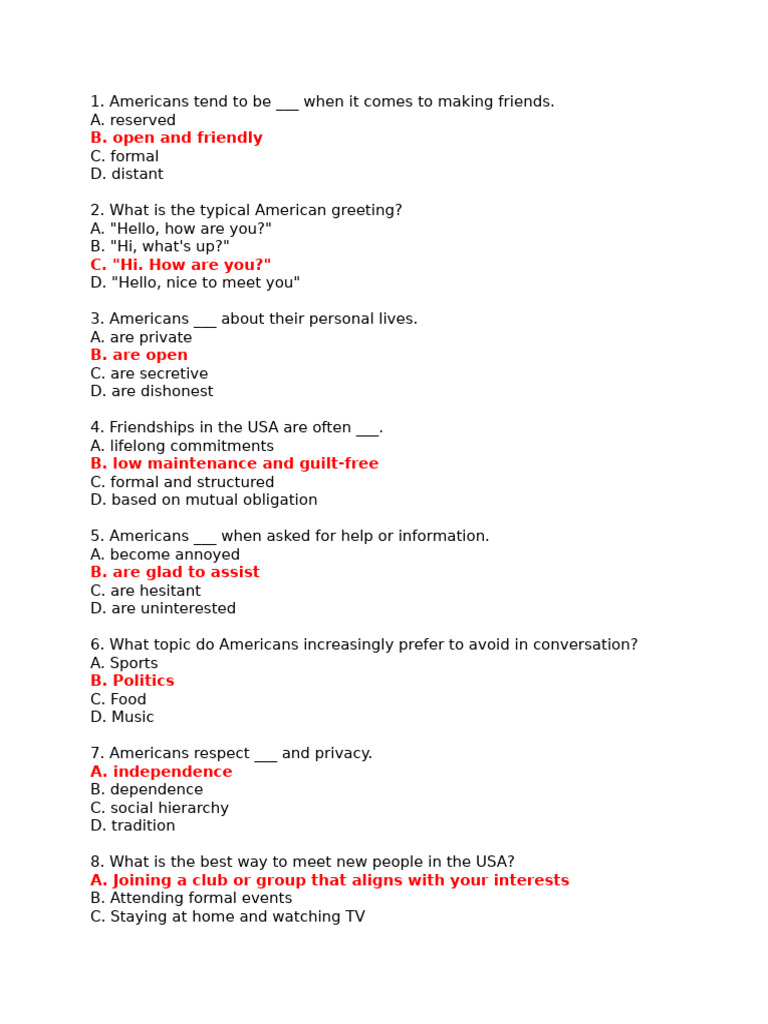 Understanding American Social Norms | PDF | Social Psychology | Human ...