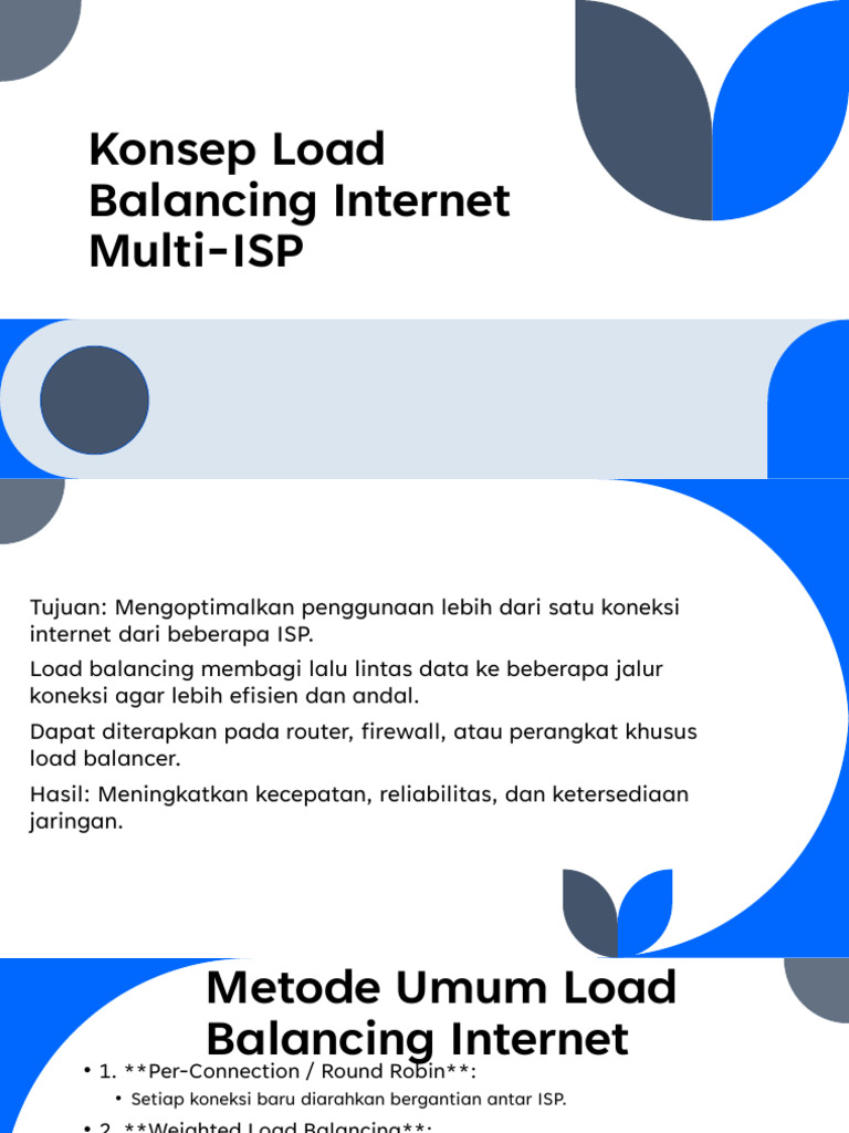 Load Balancing Internet Multi-ISP Optimal | PDF