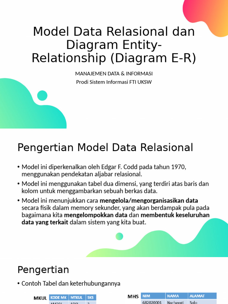 Pertemuan 2 + ERD | PDF